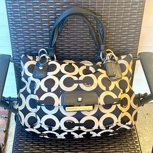 Coach Kristin Op Art Sateen Tote